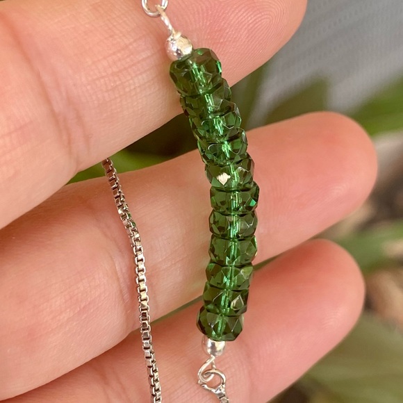Jewelry - Green tourmaline fire polished bead bracelet